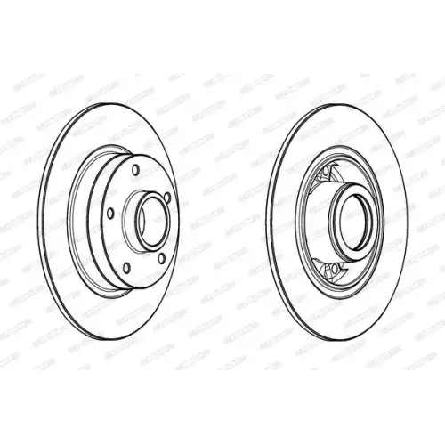 FERODO Arka Fren Diski Rulmanlı DDF1732-1