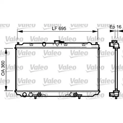 VALEO Motor Su Radyatörü 734473