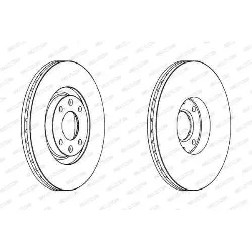 FERODO Ön Fren Diski Havalı 302Mm DDF1442