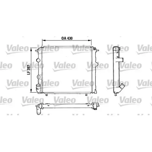 VALEO Motor Su Radyatörü 810912