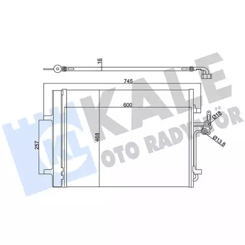 KALE Klima Radyatörü Kondanser 386200