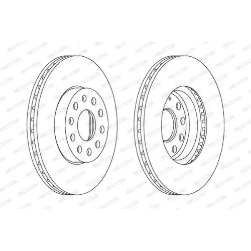 FERODO Ön Fren Diski 288X25 5X112 DDF1218C
