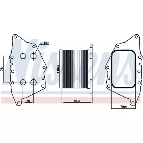 NISSENS Motor Yağ Radyatörü 90862