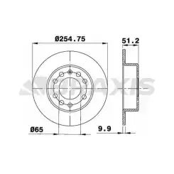 BRAXIS Arka Fren Diski AE0018