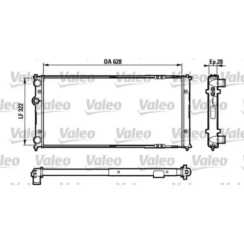 VALEO Motor Su Radyatörü Klimasız 731728