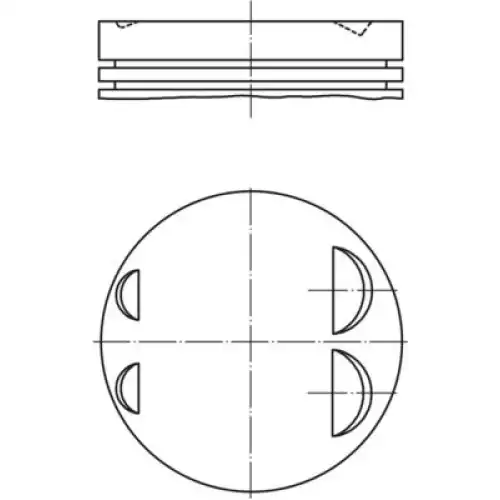 MAHLE Motor Pistonu 84.00mm 0831600