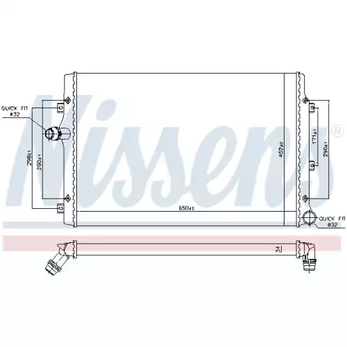 NISSENS Motor Su Radyatörü At 65281A