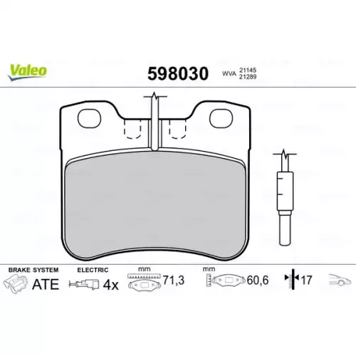 VALEO Ön Fren Balatası Tk 598030