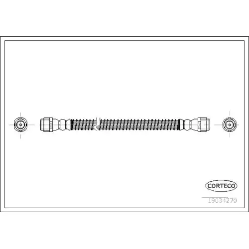 CORTECO Fren Hortumu Arka 425mm 19034270