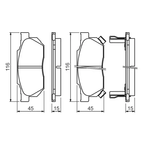 BOSCH Ön Fren Balatası Tk 0986490440