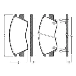 BOSCH Ön Fren Balatası Tk 0986TB2154