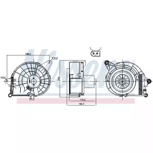 NISSENS Kalorifer Motoru Arka NISSENS 87500