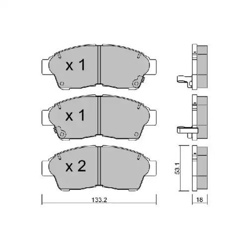 AISIN Ön Fren Balatası Tk D2118M BPTO-1906