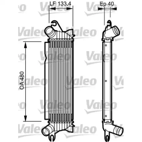 VALEO Turbo İntercooler Radyatörü 817654