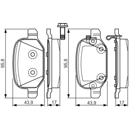 BOSCH Arka Fren Balatası Tk 0986TB3216