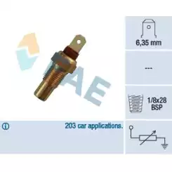 FAE Su Sıcaklık Hararet Müşürü Fişli Tip-Silindir Kapağında FAE 31570