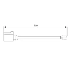 BOSCH Fren Balata İkaz Kablosu 140Mm 1987474566