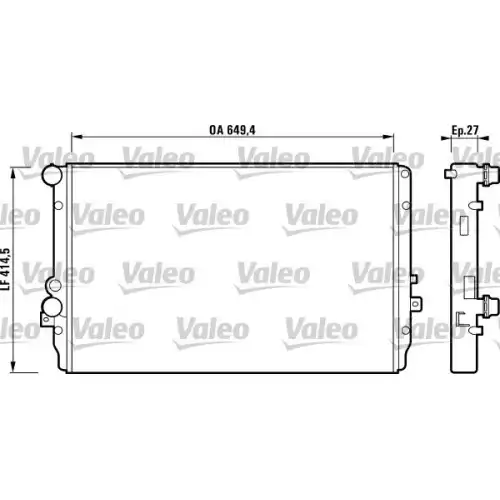 VALEO Motor Su Radyatörü 732867