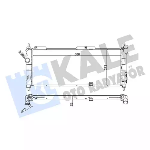 KALE Motor Su Radyatörü 371100