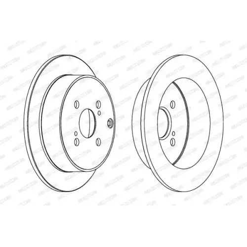 FERODO Arka Fren Diski Düz (290 5) DDF1409