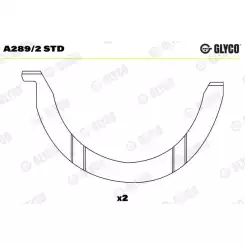 GLYCO Krank Ay Yatak Std A289/2 STD