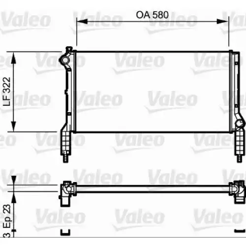 VALEO Motor Su Radyatörü 735172