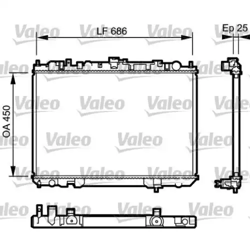 VALEO Motor Su Radyatörü 735081