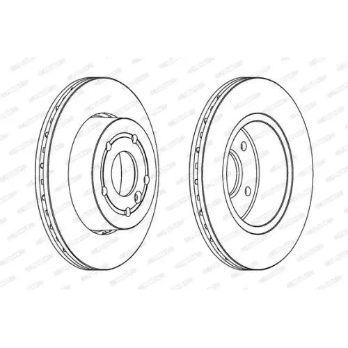 FERODO Ön Fren Diski Havalandırmalı 297Mm DDF873