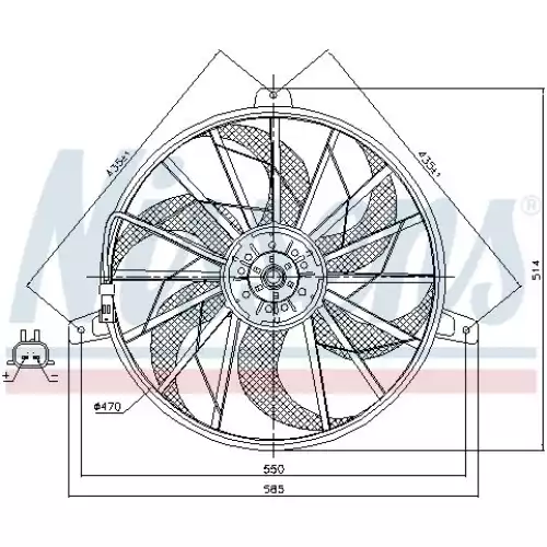 NISSENS Radyatör Fan Motoru 85512