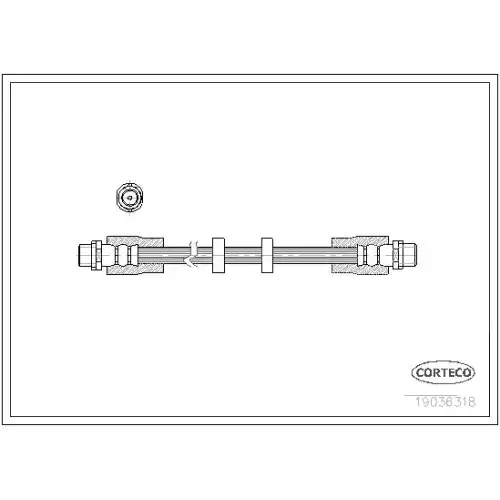 CORTECO Fren Hortumu Ön 340mm 19036318