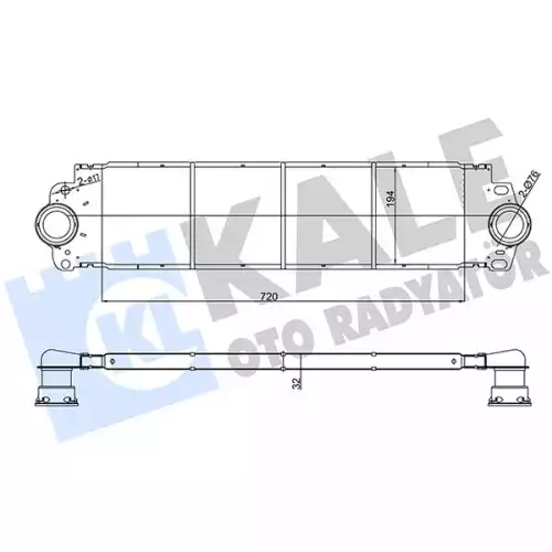 KALE Turbo Radyatörü Intercooler 343100