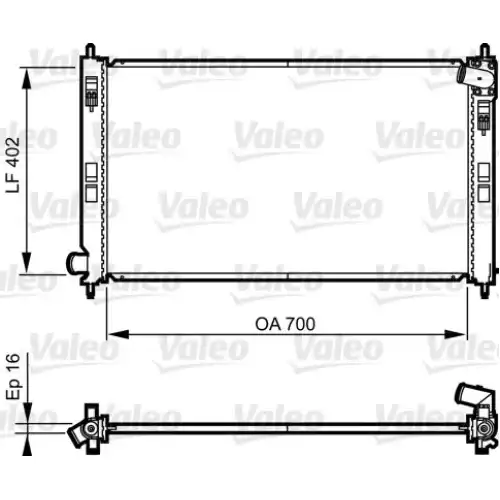 VALEO Motor Su Radyatörü 735575