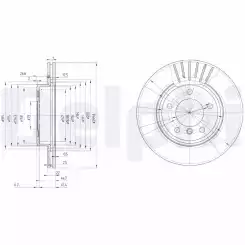 DELPHI Ön Fren Diski 300Mm Karbon Kaplamalı BG3527C