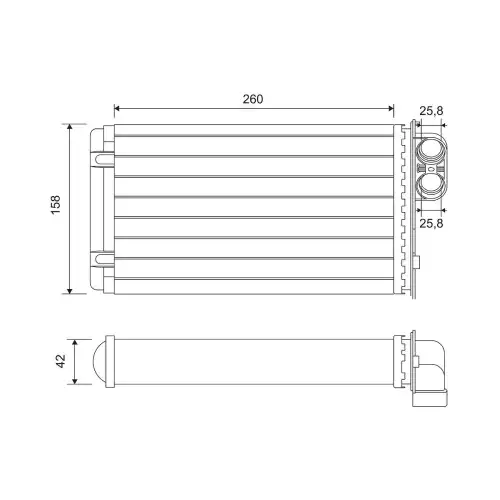 VALEO Kalorifer Radyatörü 812048