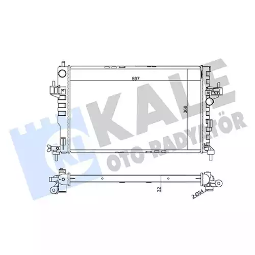 KALE Motor Su Radyatörü 372700