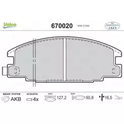 VALEO Ön Fren Balatası Tk 670020