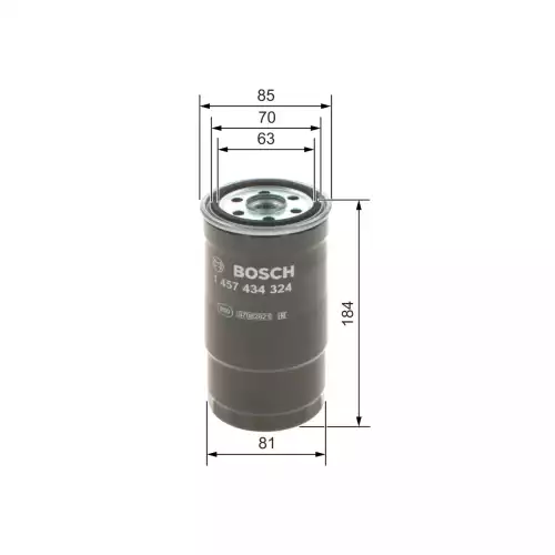 BOSCH Yakıt Filtre 1457434324