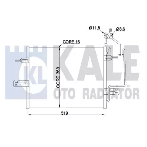 KALE Klima Radyatörü Kondanser 345805