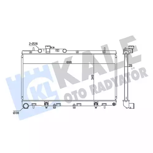 KALE Motor Su Radyatörü 342115