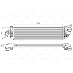 VALEO Turbo İntercool radyatörü 818571