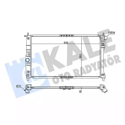 KALE Motor Su Radyatörü 345895