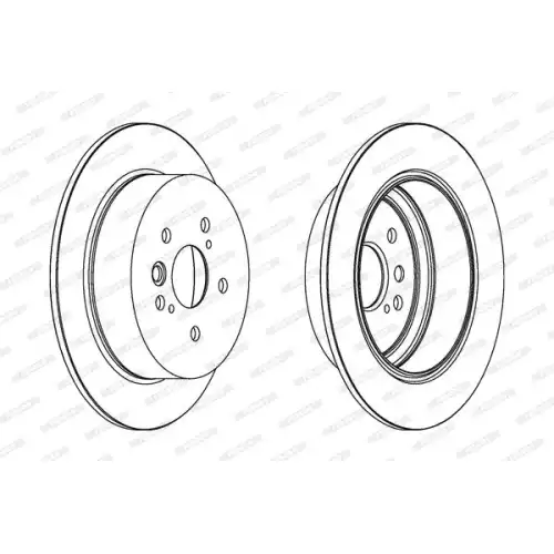 FERODO Arka Fren Diski Düz (303 5) DDF1486
