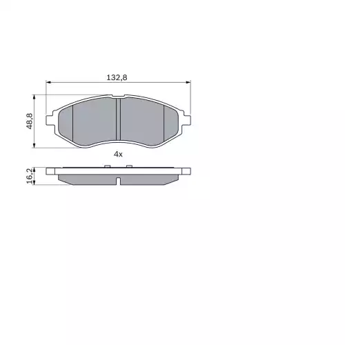 BOSCH Ön Fren Balatası Tk 0986424818