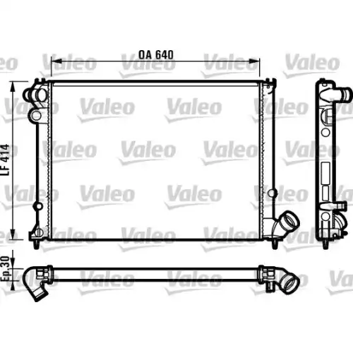 VALEO Motor Su Radyatörü Otomatik 731383