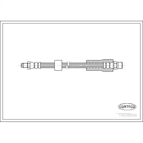 CORTECO Fren Hortumu Arka 275Mm 19026690