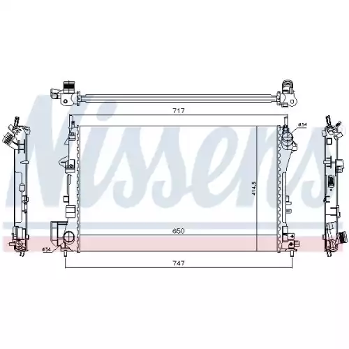 NISSENS Motor Su Radyatörü Mekanik 63024A