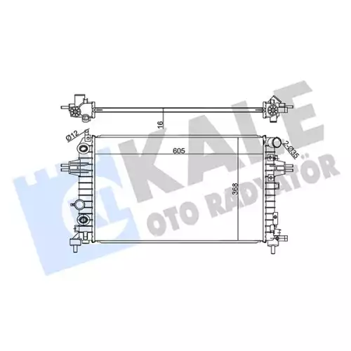 KALE Motor Su Radyatörü 364200