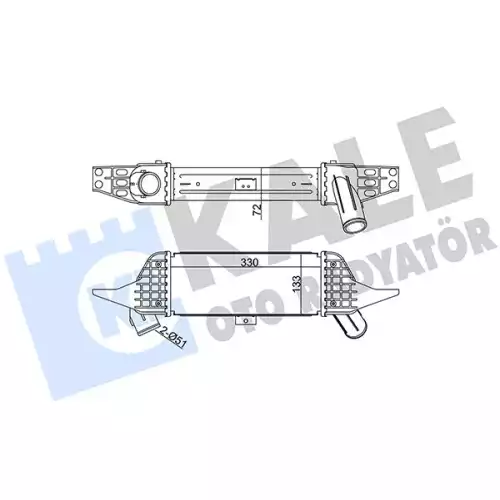 KALE Turbo Radyatörü Intercooler 344940