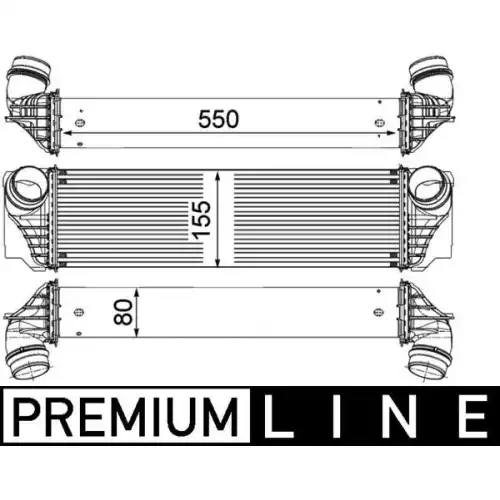 MAHLE Turbo İntercool radyatörü CI183000P