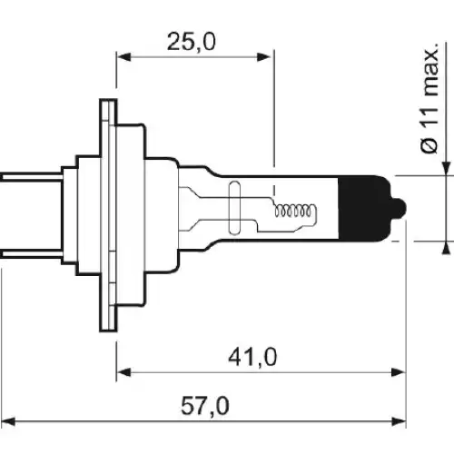 VALEO Ampül Karton Kutu 12V H7 55W Uzun Omur 032517